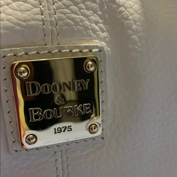 Dooney & Bourke White Leather Tote - Picture 2 of 10